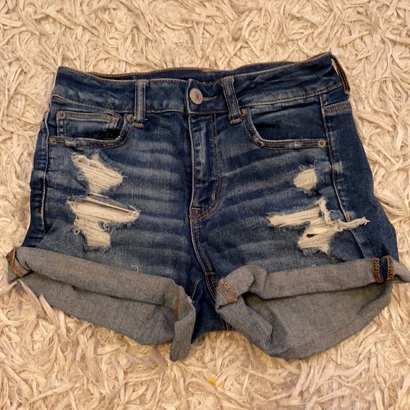 American Eagle hi-rise jean shorts - Picture 1 of 1